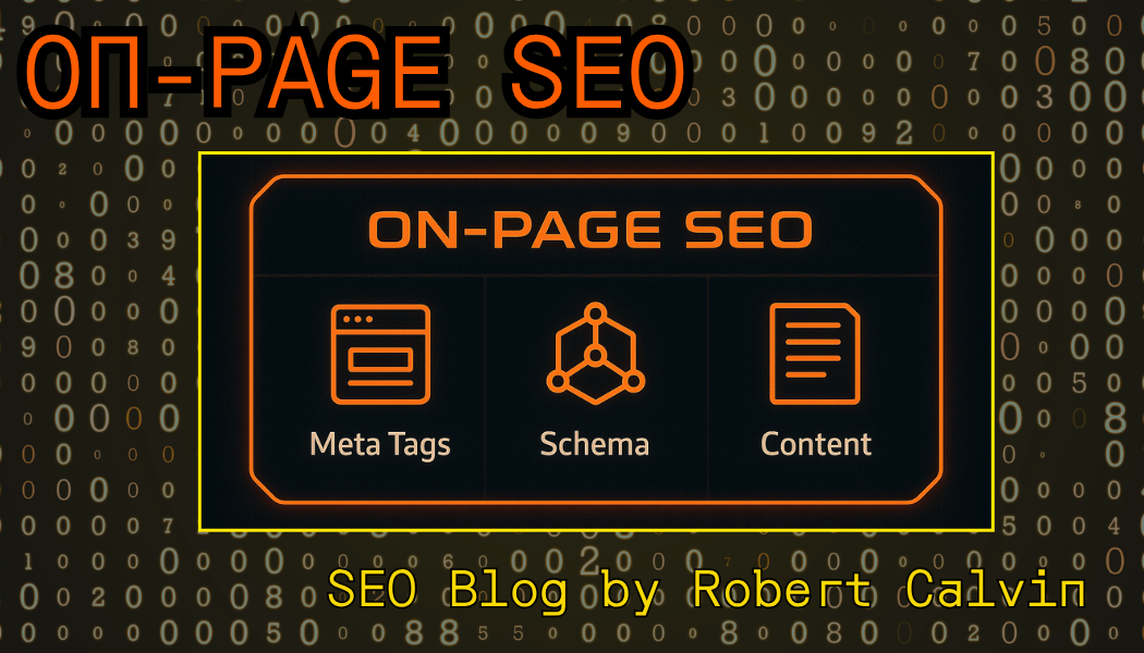 Example of well-structured on-page SEO layout